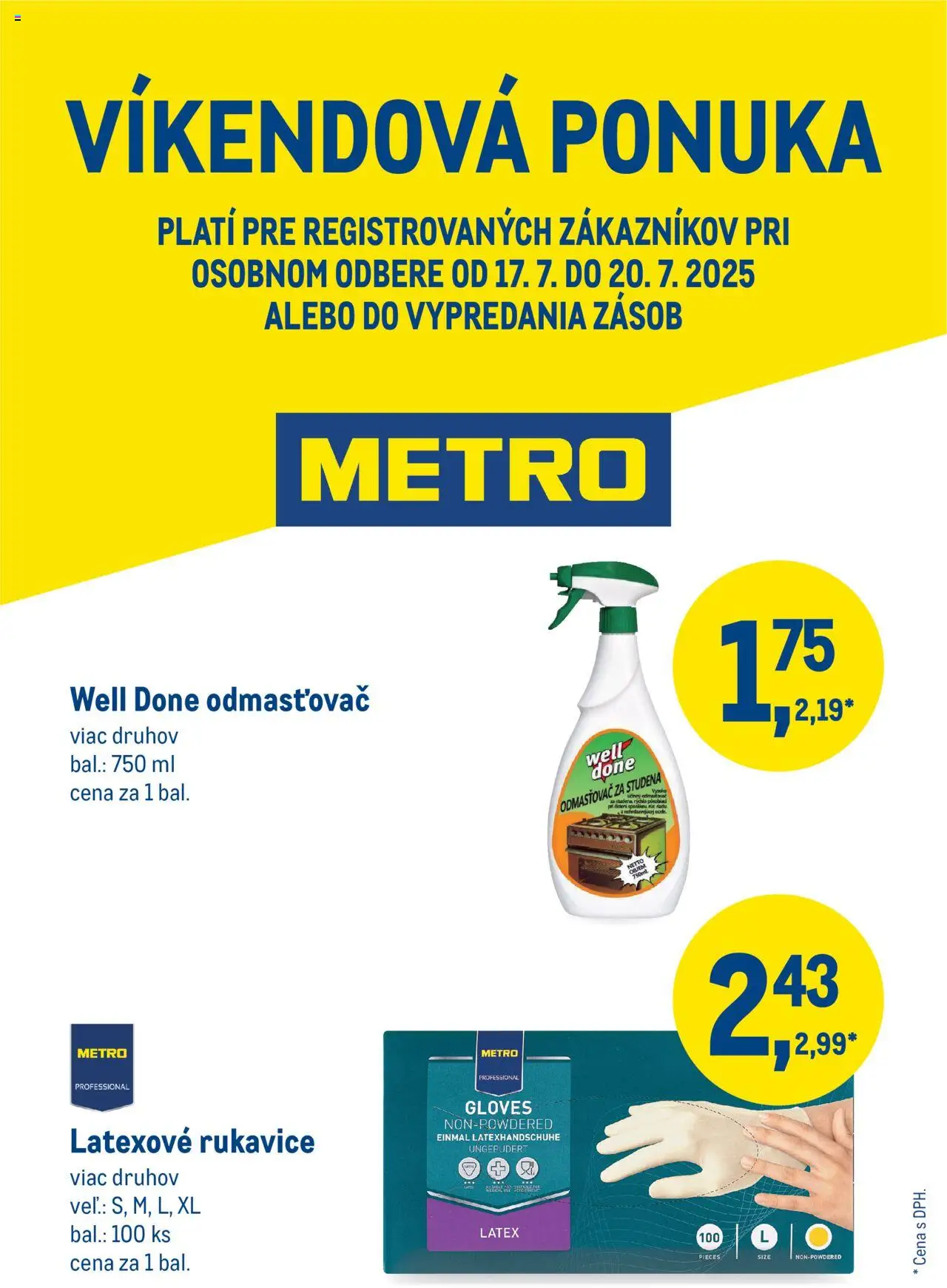 Metro Víkendová ponuka (17.07. - 20.07.2025) - Akčná ponuka - Rukavice