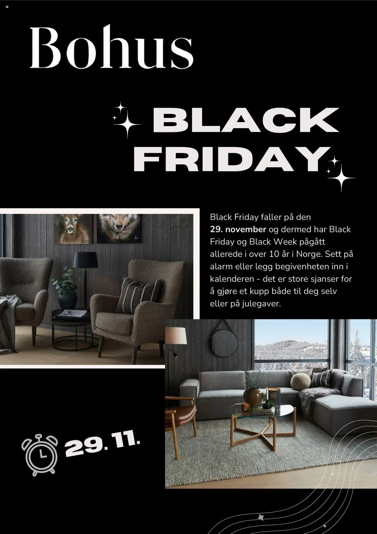 Forhåndsvis Black Friday Varsel fra butikk Bohus gyldig fra 21/10/2025