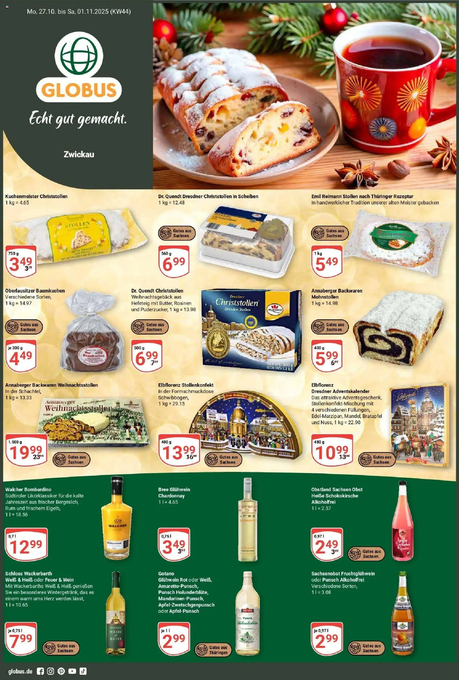 Vorschau von dem Prospekt des Geschäftes Globus, gültig ab dem 26.10.2025