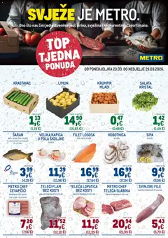 Pregled letka Metro - Ultra svježa ponuda trgovine Metro vrijedi od 23.03.2026