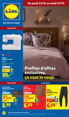 Prévisualisation de Catalogue les bonnes affaires de la semaine du magasin LIDL formulaire valide 23/10/2025