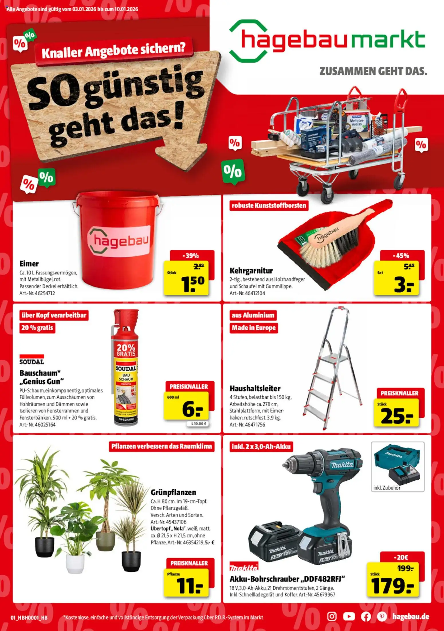 Vorschau von dem Prospekt des Geschäftes Hagebau, gültig ab dem 03.01.2026