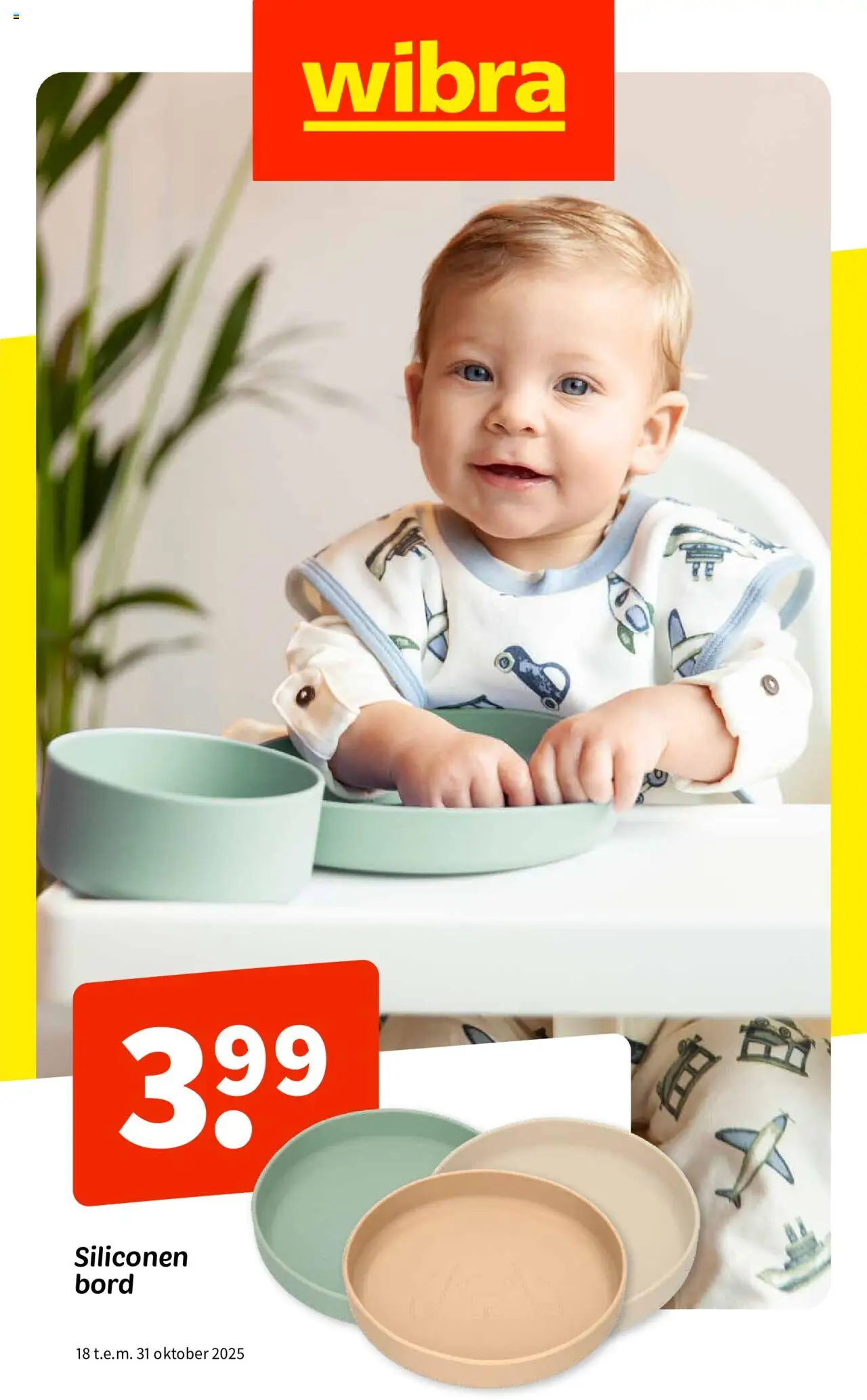 Wibra shop Folder baby geldig vanaf 18-10-2025 - Paginanummer 1