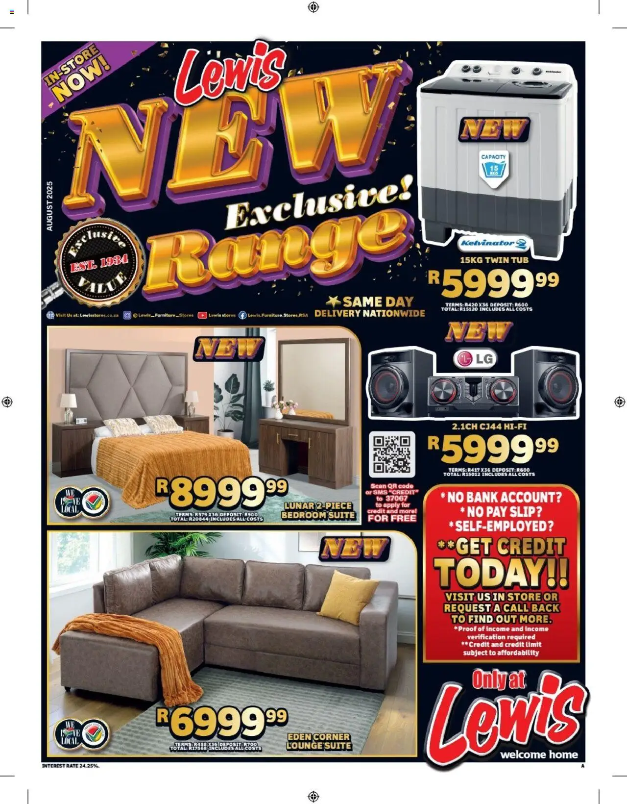 Lewis Stores South Africa Leaflet from 11/08 - 17/09/2025 > Promotions