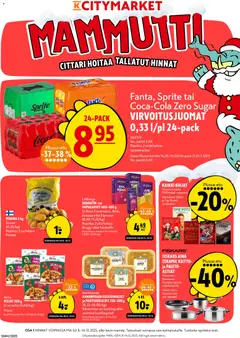 Kaupan K-Citymarket Tarjoukset esikatselu, voimassa 08/12/2025