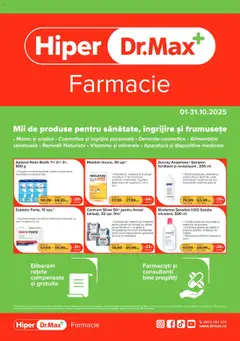 Previzualizarea de cataloage: Dr.Max Catalog - Hiper-farmacii valabil de la 01.10.2025