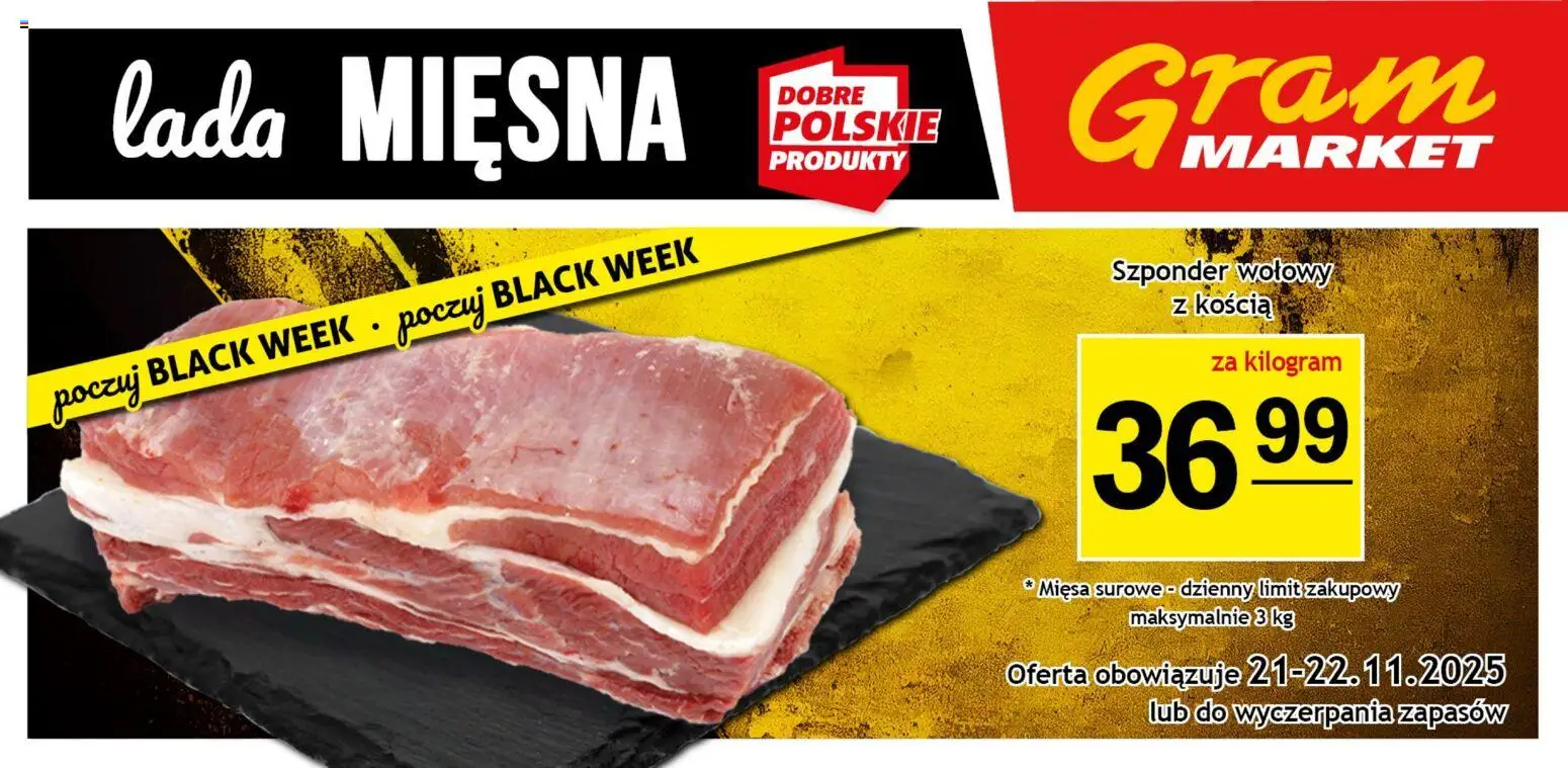Pogląd gazetki "Lada Mięsna" ze sklepu Gram Market ważnej od 19.11.2025