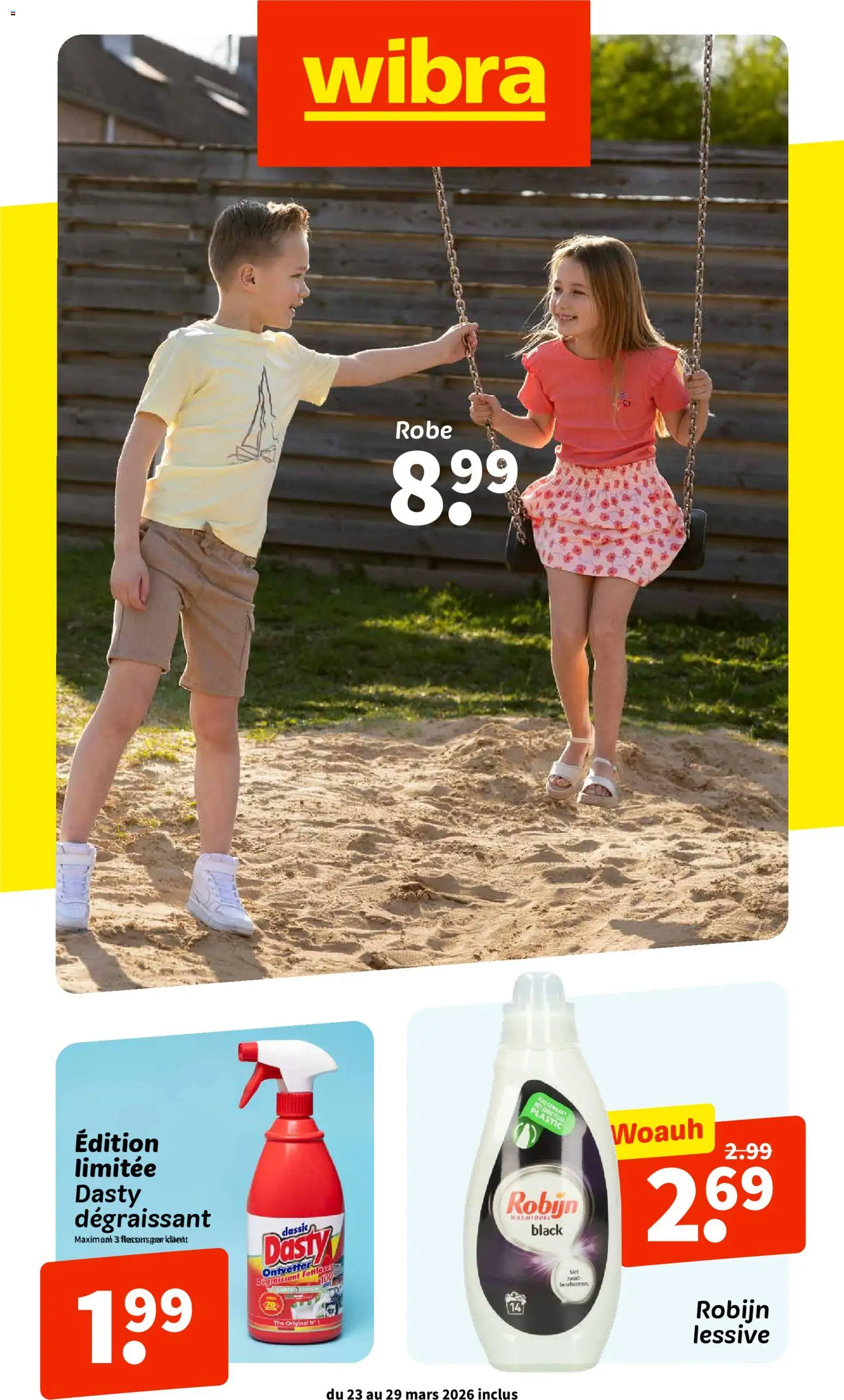 Voorbeeld van Wibra Publicité van winkel Wibra geldig vanaf 23/03/2026