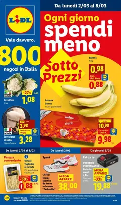 Anteprima dell'opuscolo Ogni giorno spendi meno dal negozio Lidl valido da 01/03/2026