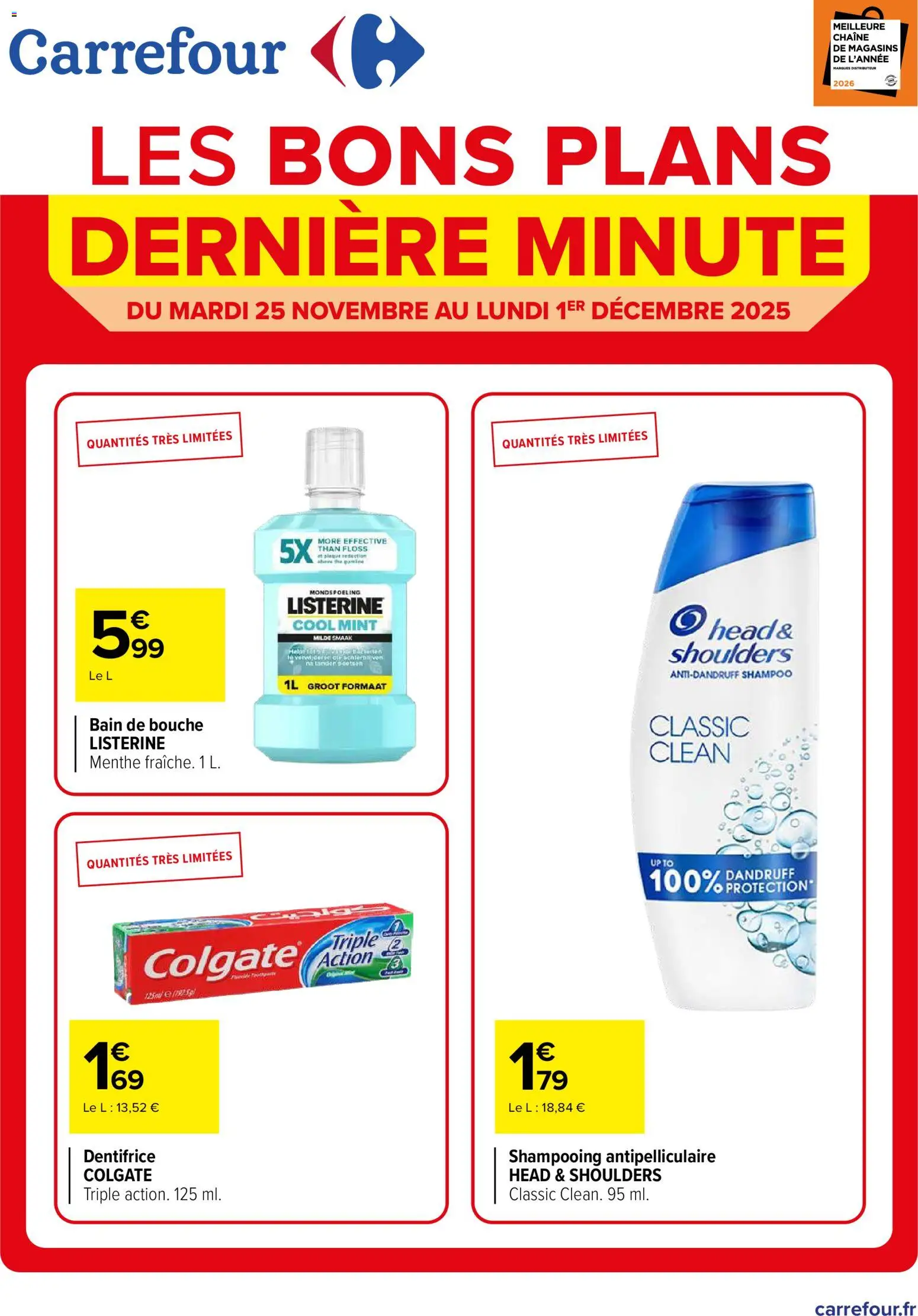 Prévisualisation de Decouvrez les bons plans de derniere minute du magasin Carrefour formulaire valide 25/11/2025