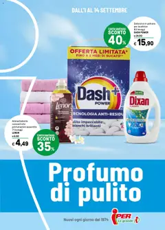 Anteprima dell'opuscolo Volantino Profumo di Pulito dal negozio Iper valido da 01/09/2025