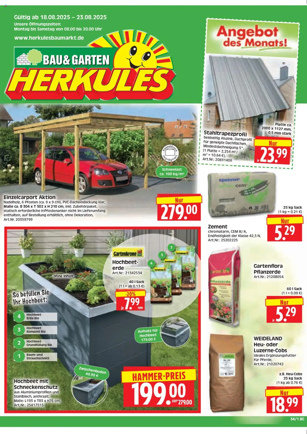 HERKULES Bau & Garten (vom 18.08.2025 - 23.08.2025)
