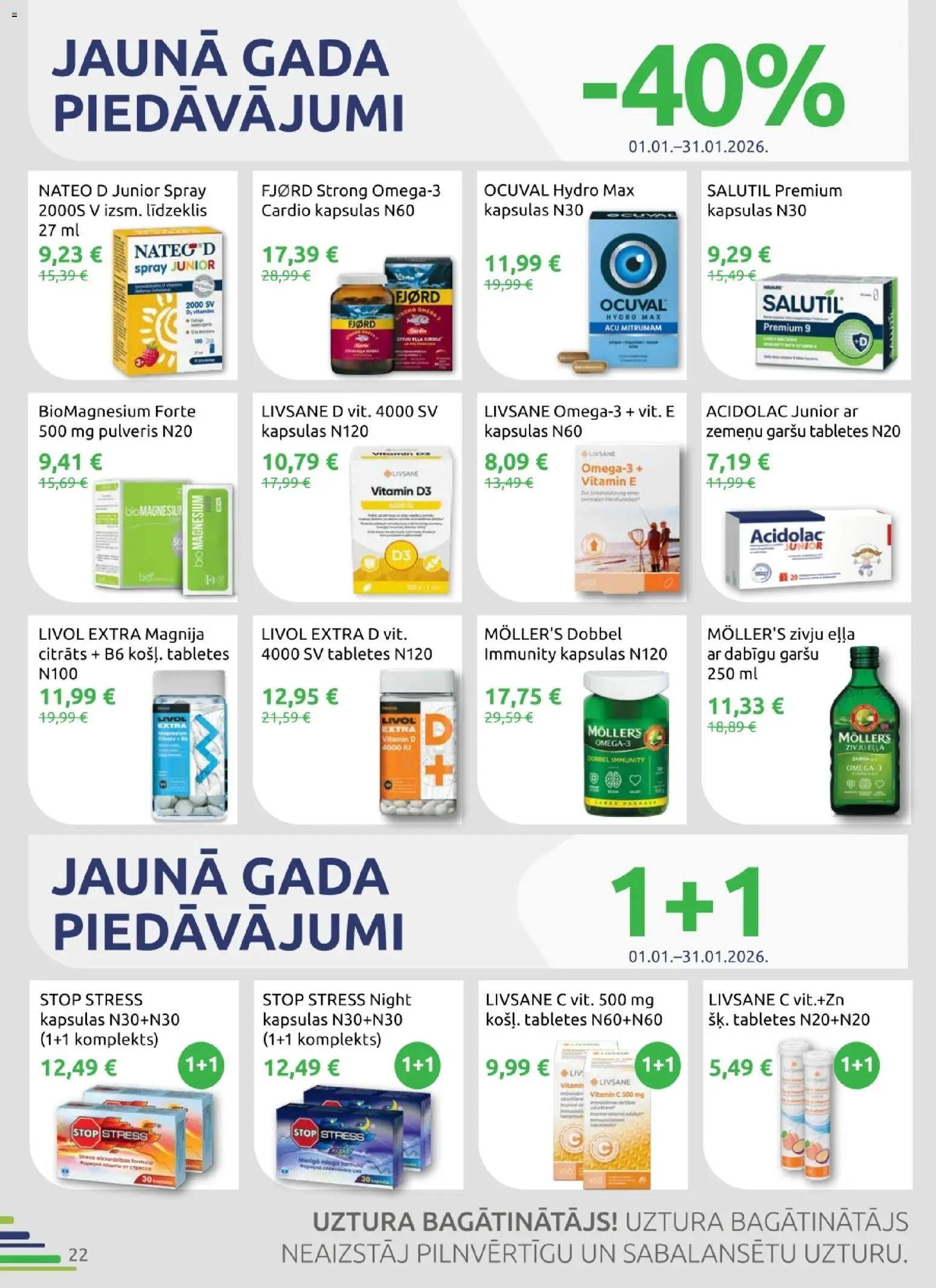 Skatīt BENU akciju bukletu, derīgs no 2026.01.01