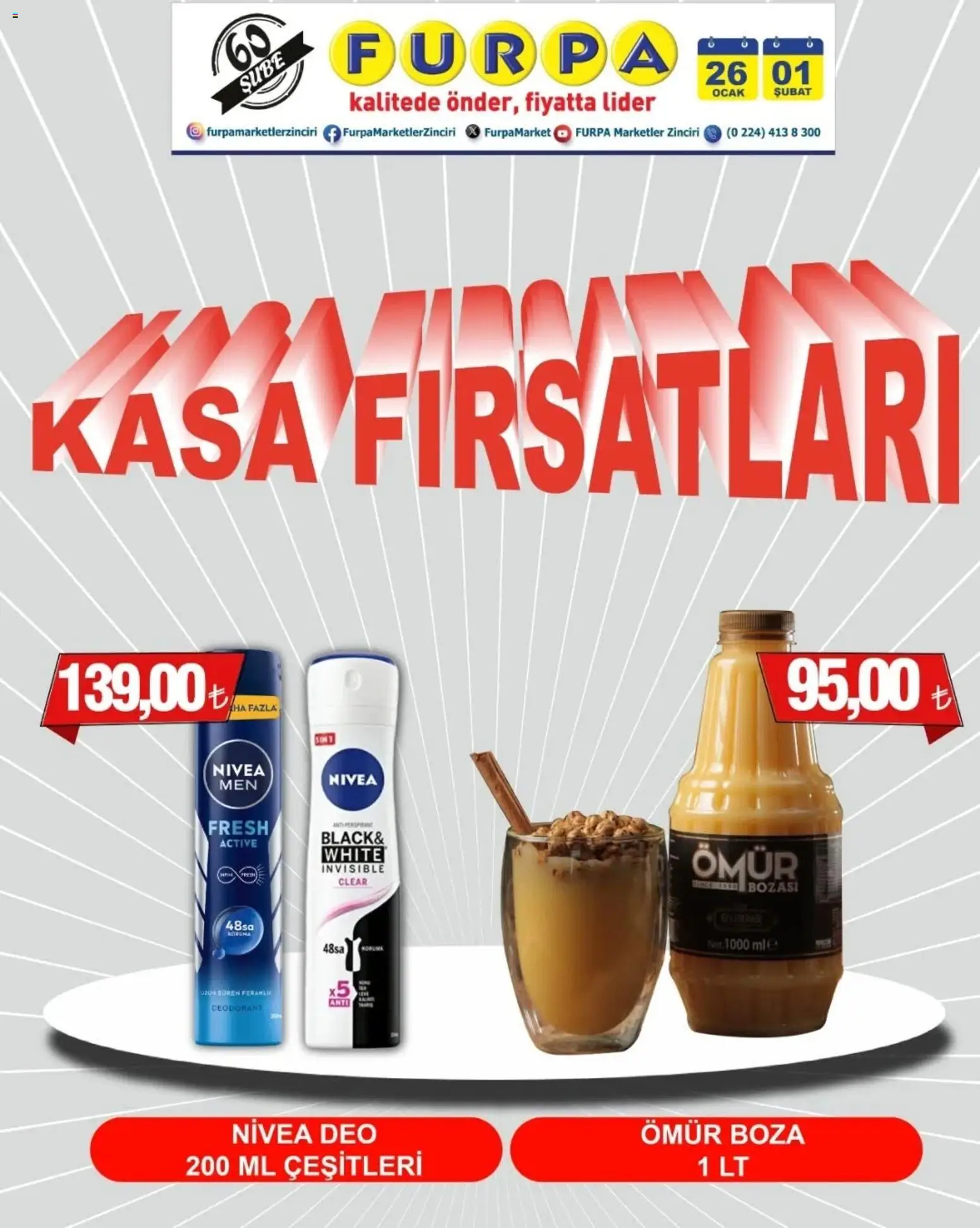 Furpa Katalog Kasa Fırsatları 26.01.2026 - Broşürünün önizlemesi - Deodorant, Ocak, Kasa