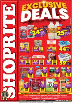 Preview of Shoprite flyer valid from 15/12/2025