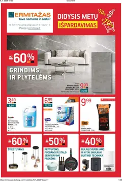 ERMITAŽAS parduotuvės leidinio Leidinys galiojančio nuo 2026.01.05 peržiūra
