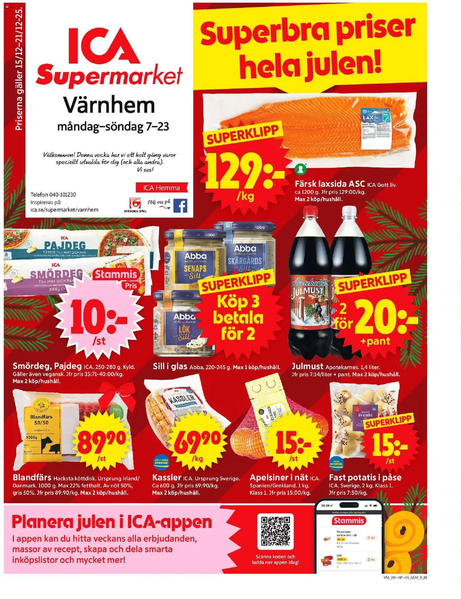 Förhandsgranska reklamblad Malmö från butik ICA Supermarket gäller från 15/12/2025