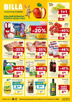 Náhľad Billa letáku platného od 18.03.2026
