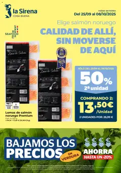 Vista previa del folleto de la tienda La Sirena válido desde el 25/09/2025 