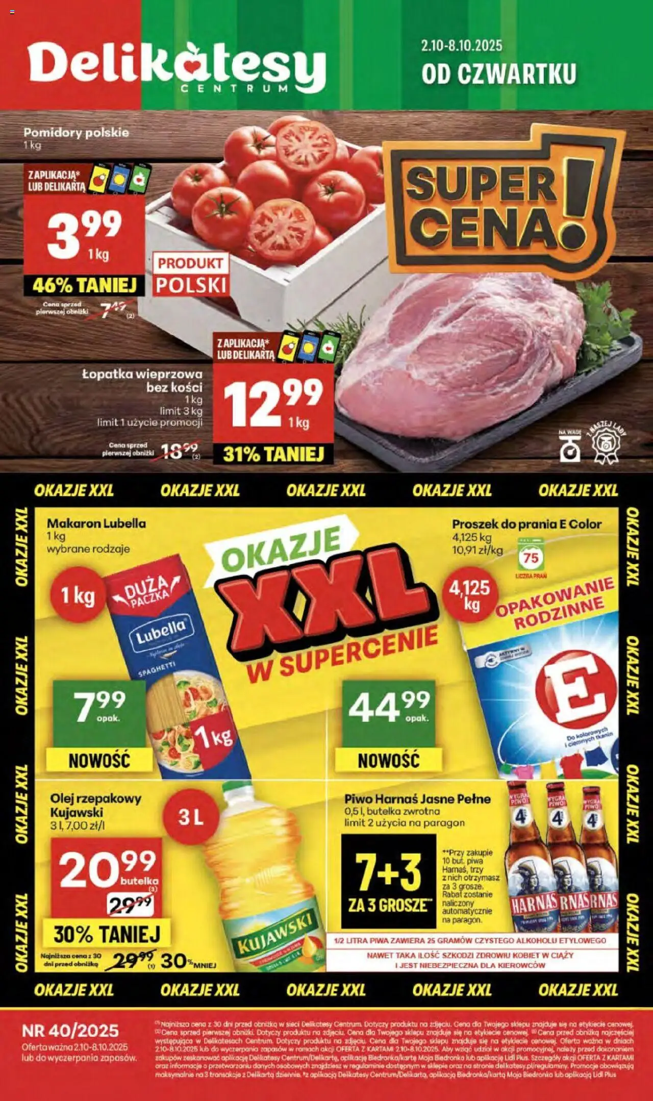 Delikatesy Centrum gazetka 02.10.2025 - Nowa gazetka promocyjna - Numer strony 1