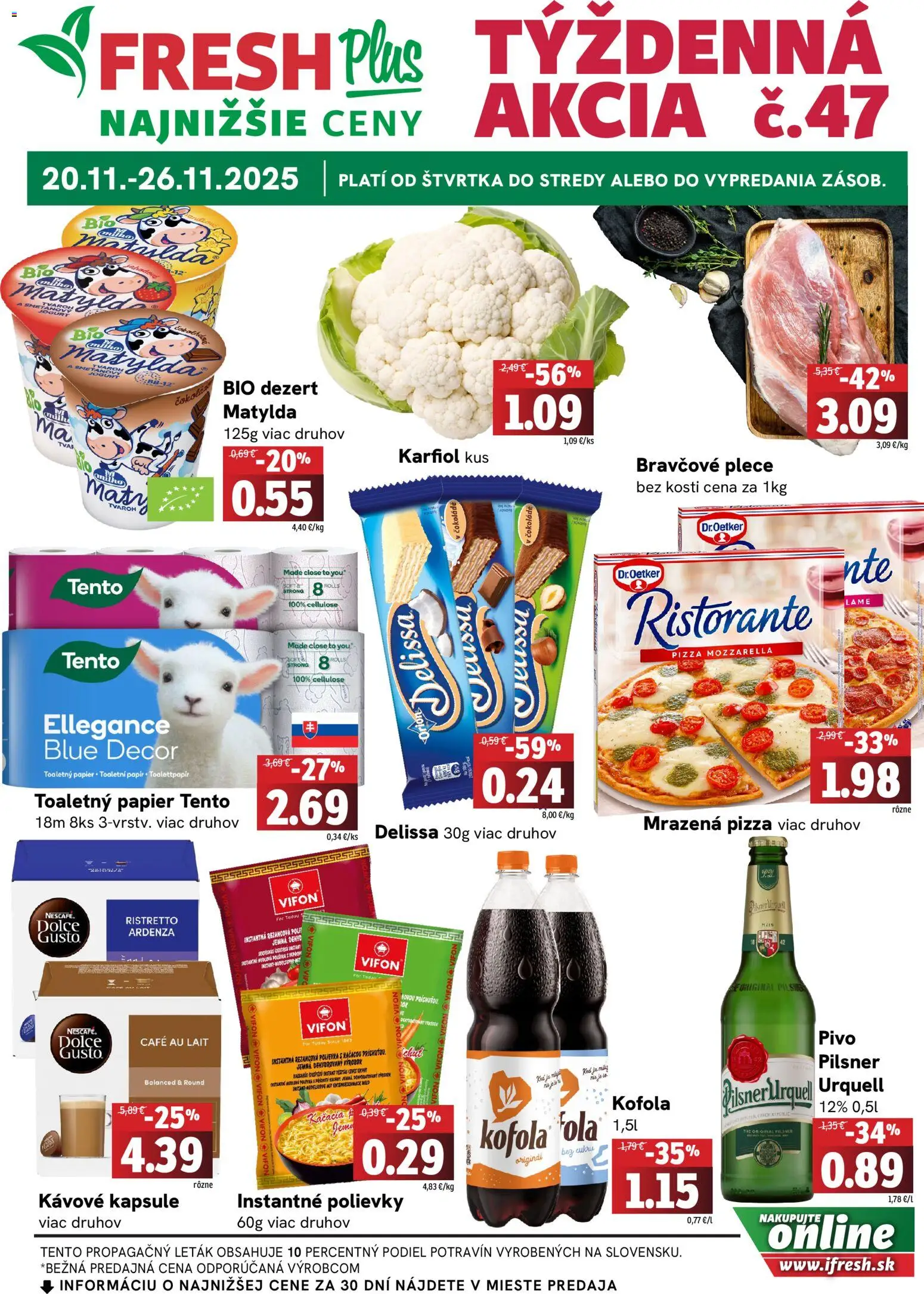 Náhľad Fresh letáku platného od 20.11.2025