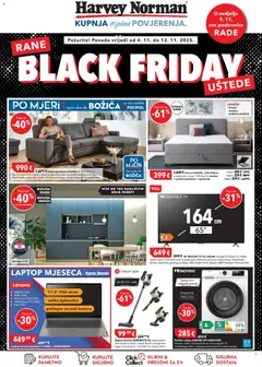 Pregled letka Black Friday trgovine Harvey Norman vrijedi od 04.11.2025