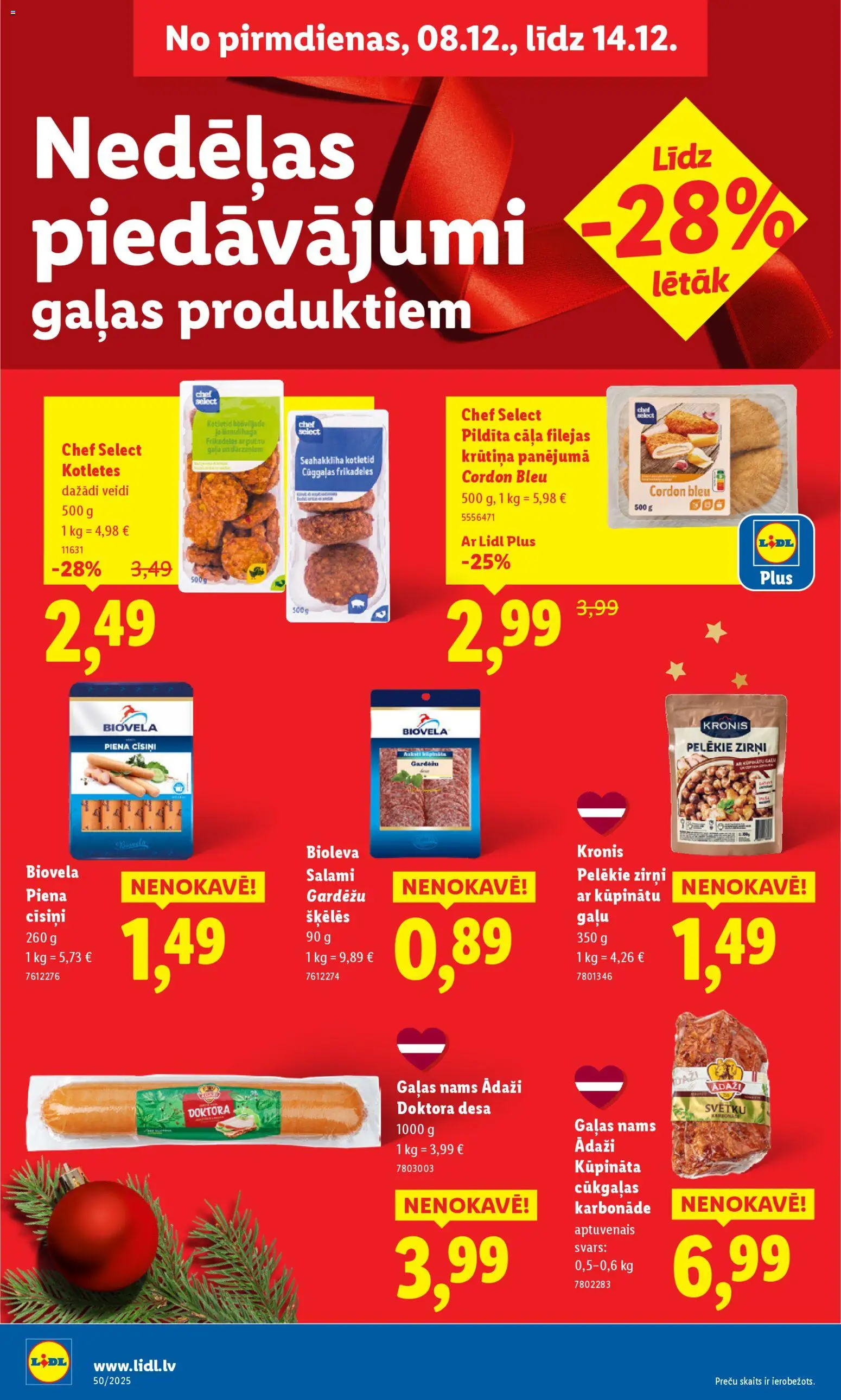 Skatīt Lidl akciju bukletu, derīgs no 2025.12.08