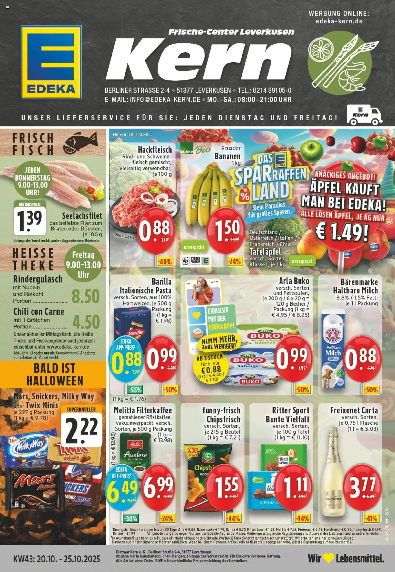 EDEKA Prospekt ab 19.10.2025 - Prospekt Leverkusen Online