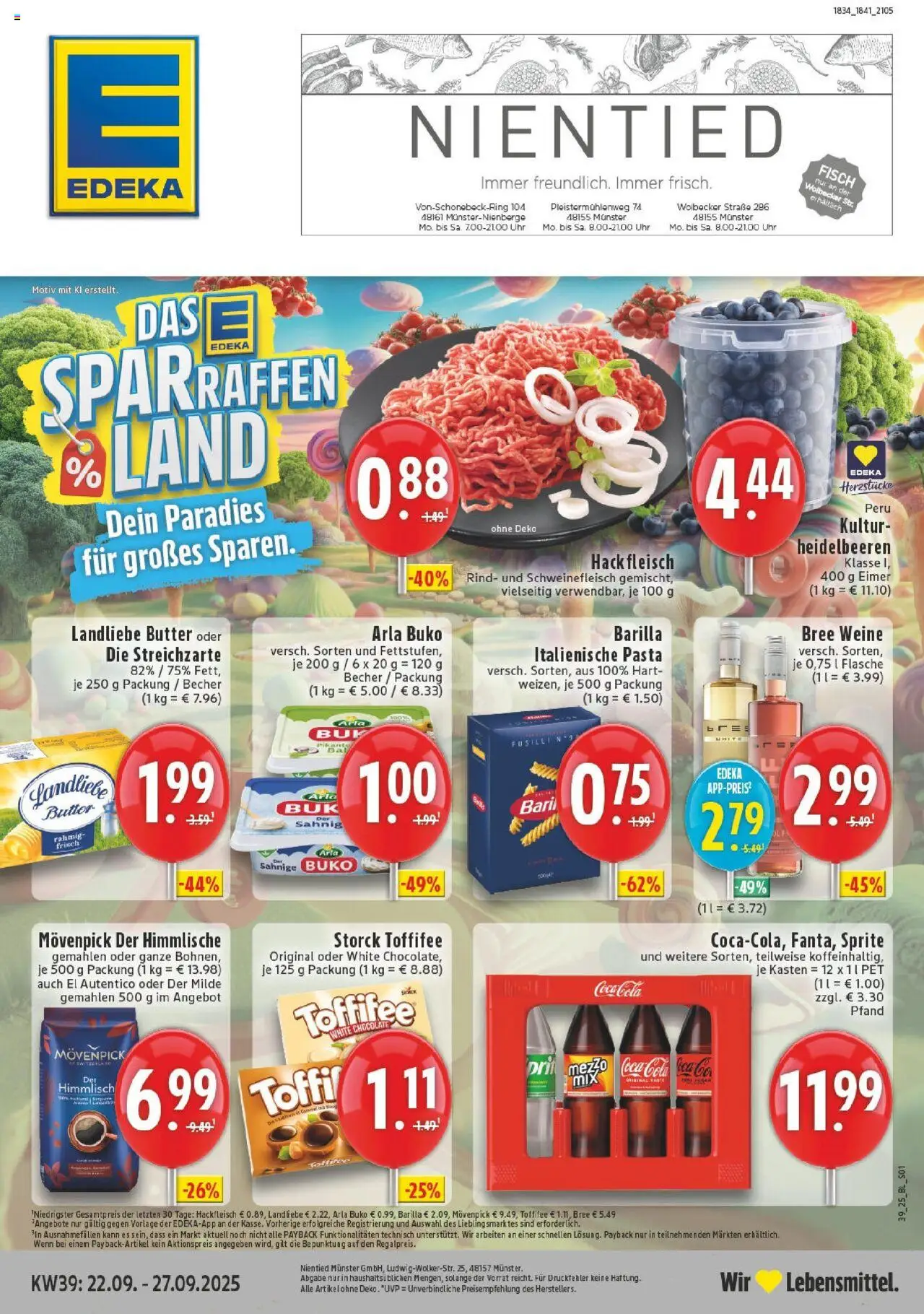 EDEKA Prospekt ab 21.09.2025 - Prospekt Münster Online
