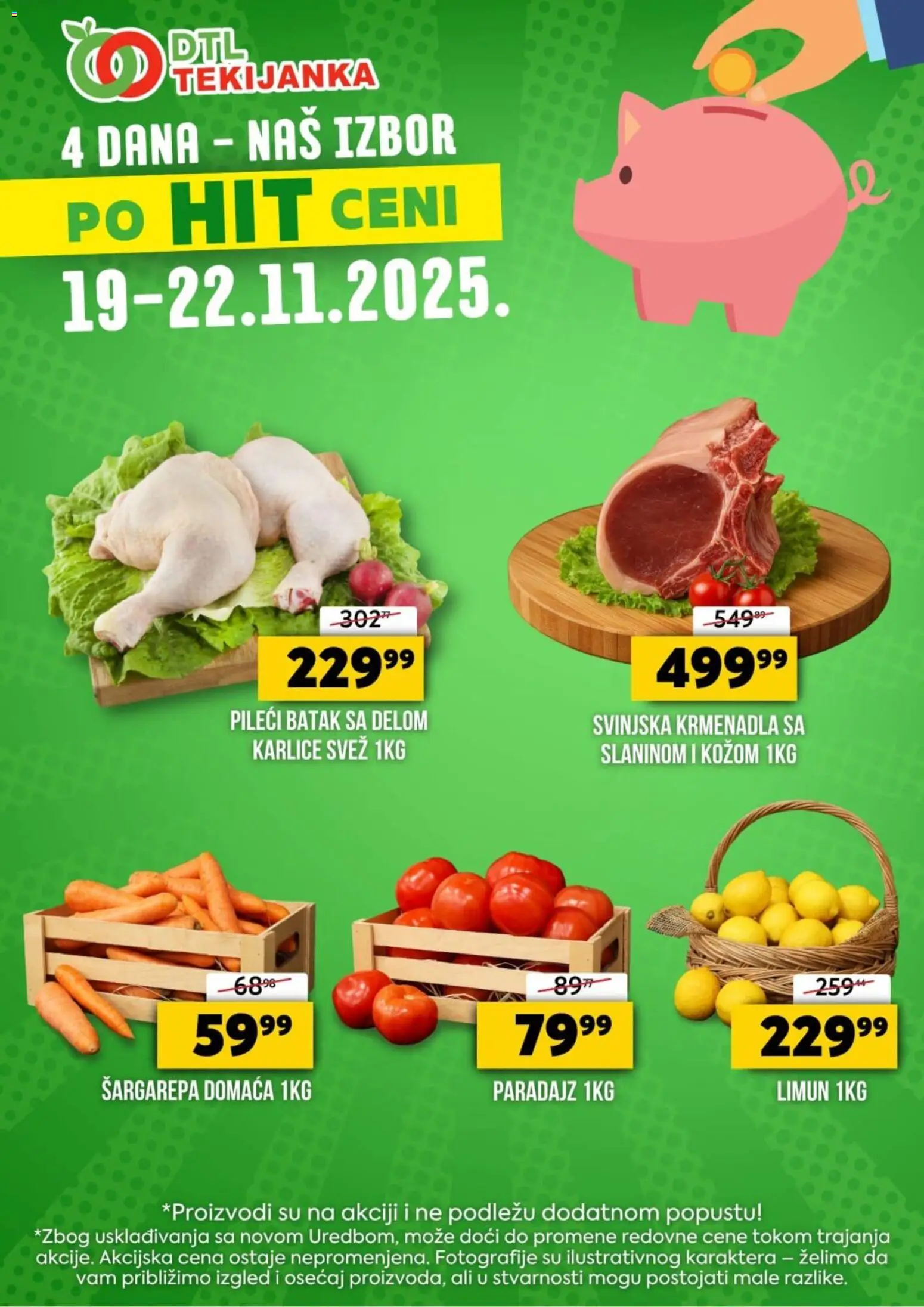 Pregled Tekijanka kataloga - važi od 19.11.2025