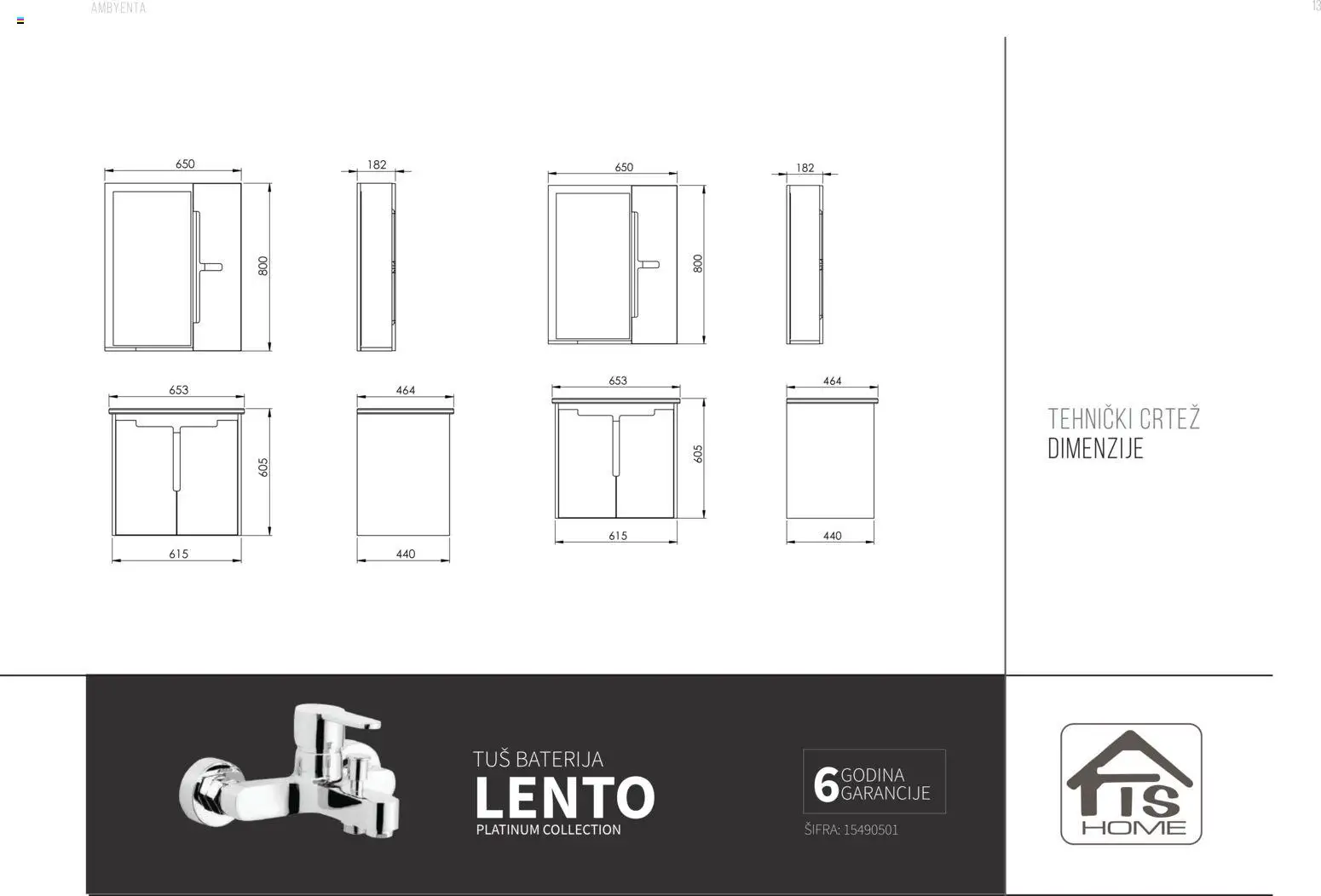Pregled letka Katalog Kupaonski namještaj trgovine AMBYENTA vrijedi od 2025.10.01