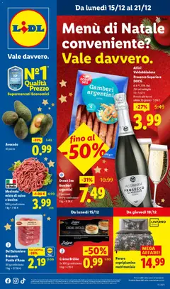Anteprima dell'opuscolo Attuale volantino dal negozio Lidl valido da 15/12/2025