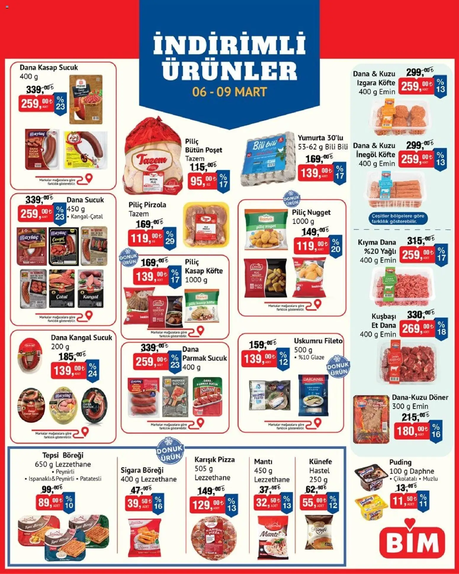 BİM BİM - İndirimli Ürünler 06.03.2026 - Broşürünün önizlemesi