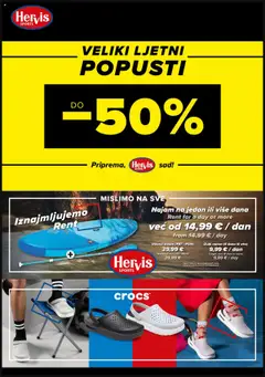 Pregled letka Katalog trgovine Hervis vrijedi od 11.08.2025