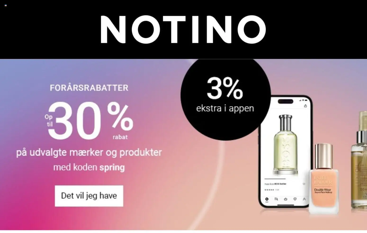 Eksempel på tilbudsavis Notino fra butik Tilbud gyldig fra 16/03/2026