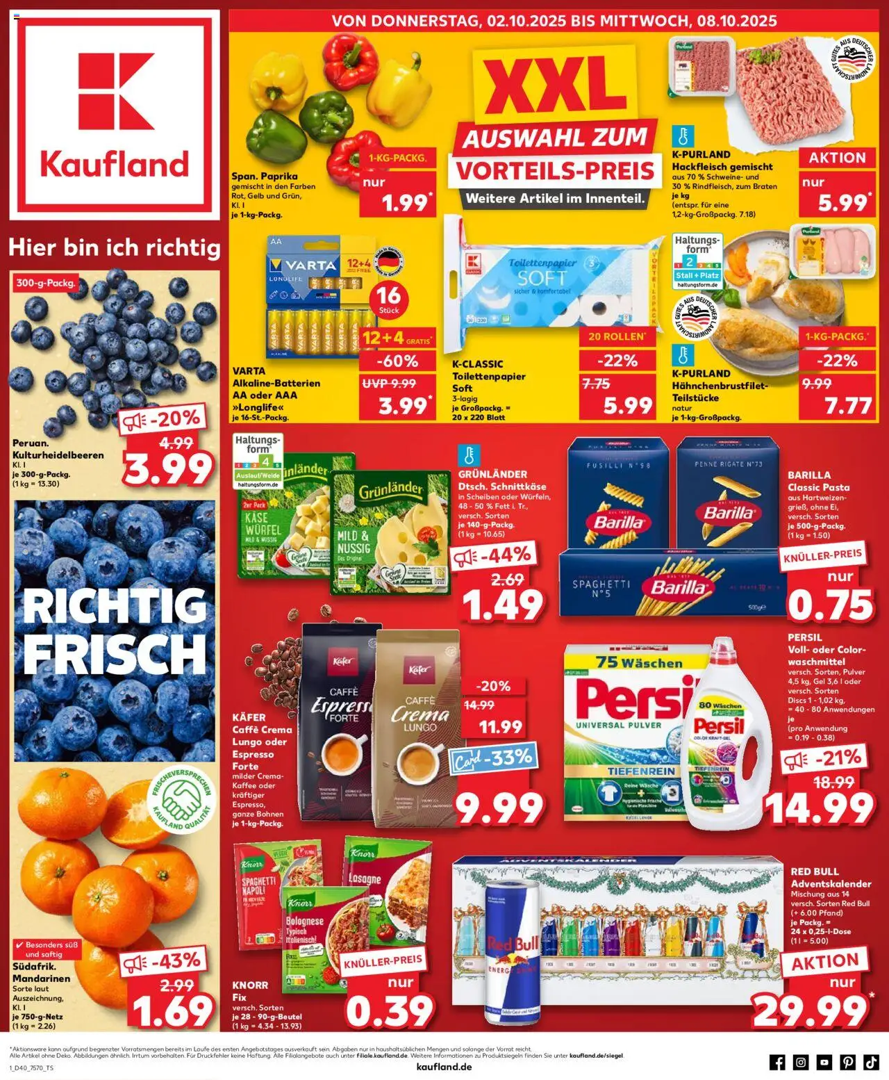 Kaufland DE shop DE Folder Köln geldig vanaf 02-10-2025 - Paginanummer 1