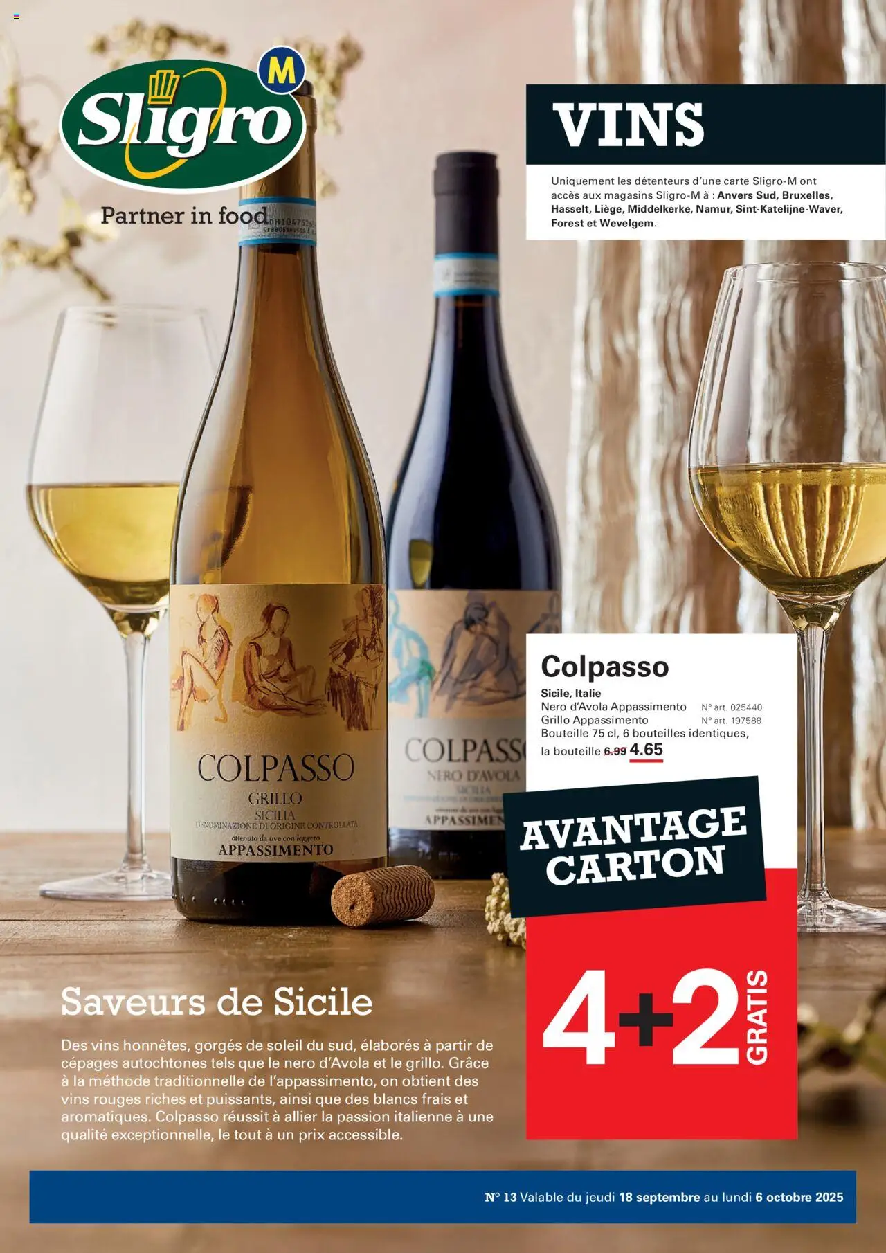 Sligro shop Vins geldig vanaf 18/09/2025 - Paginanummer 1 - La