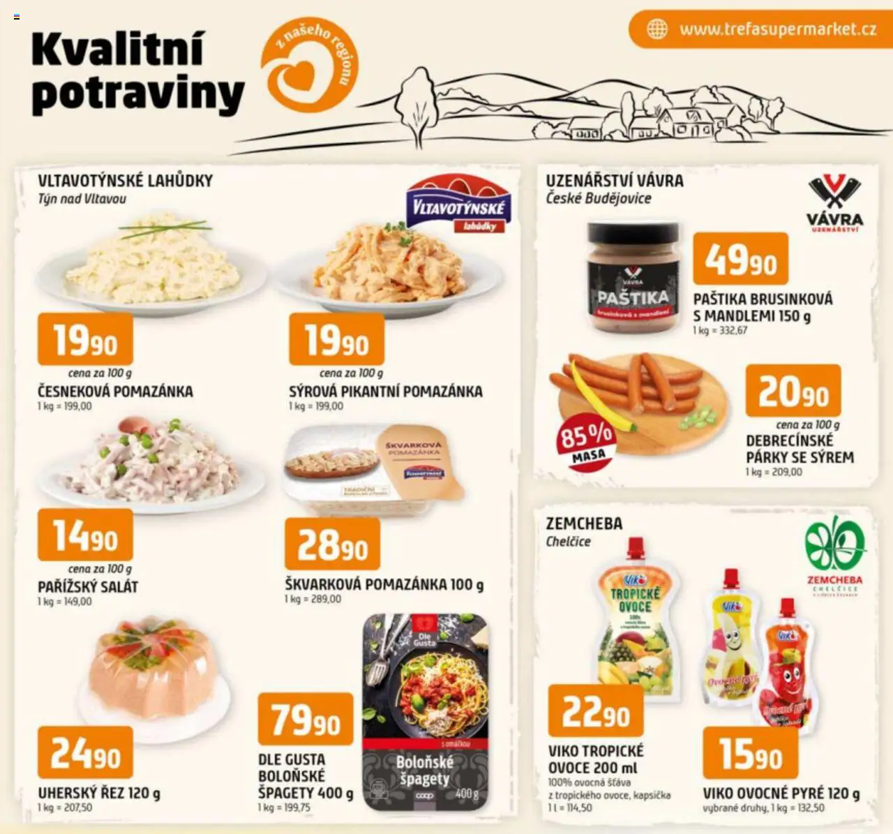  Trefa Leták - Kvalitní potraviny z našeho regionu (23.07.2025 - 29.07.2025)