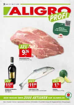 Vorschau des Merkblatts Aktionen Schlieren, Gossau SG, Frauenfeld, Rapperswil-Jona, Sargans, Bern, Brüttisellen, Pratteln, Emmen, Spreitenbach vom Shop Aligro gültig von 12.01.2026 bis 17.01.2026