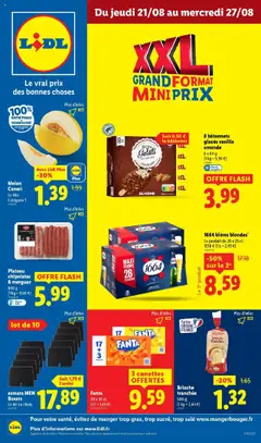 Prévisualisation de Plus c'est grand, plus c'est fou ! Les formats XXL sont encore en rayon chez Lidl. du magasin LIDL formulaire valide 20/08/2025
