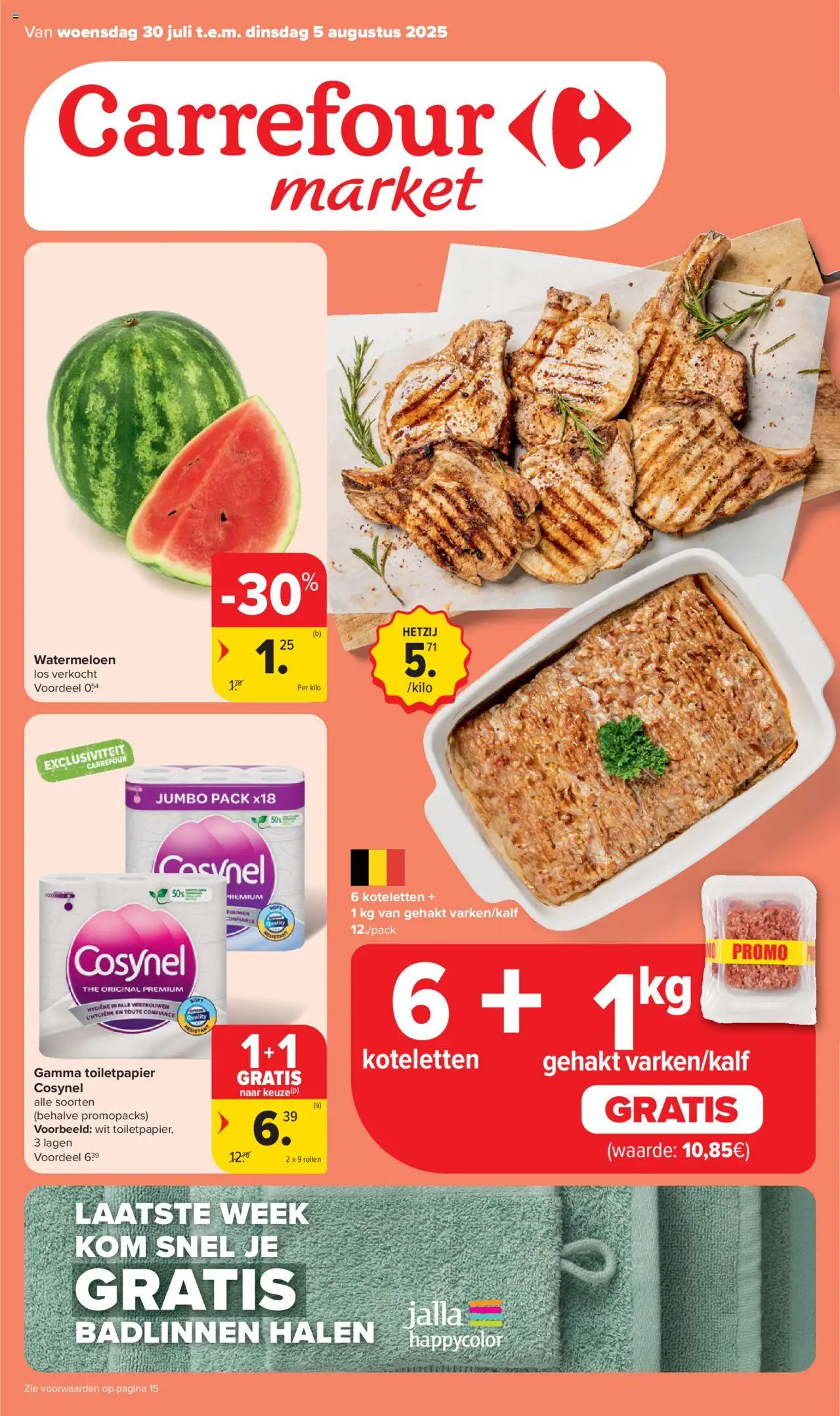 Carrefour shop Market Promoties geldig vanaf 30/07/2025 - Paginanummer 1