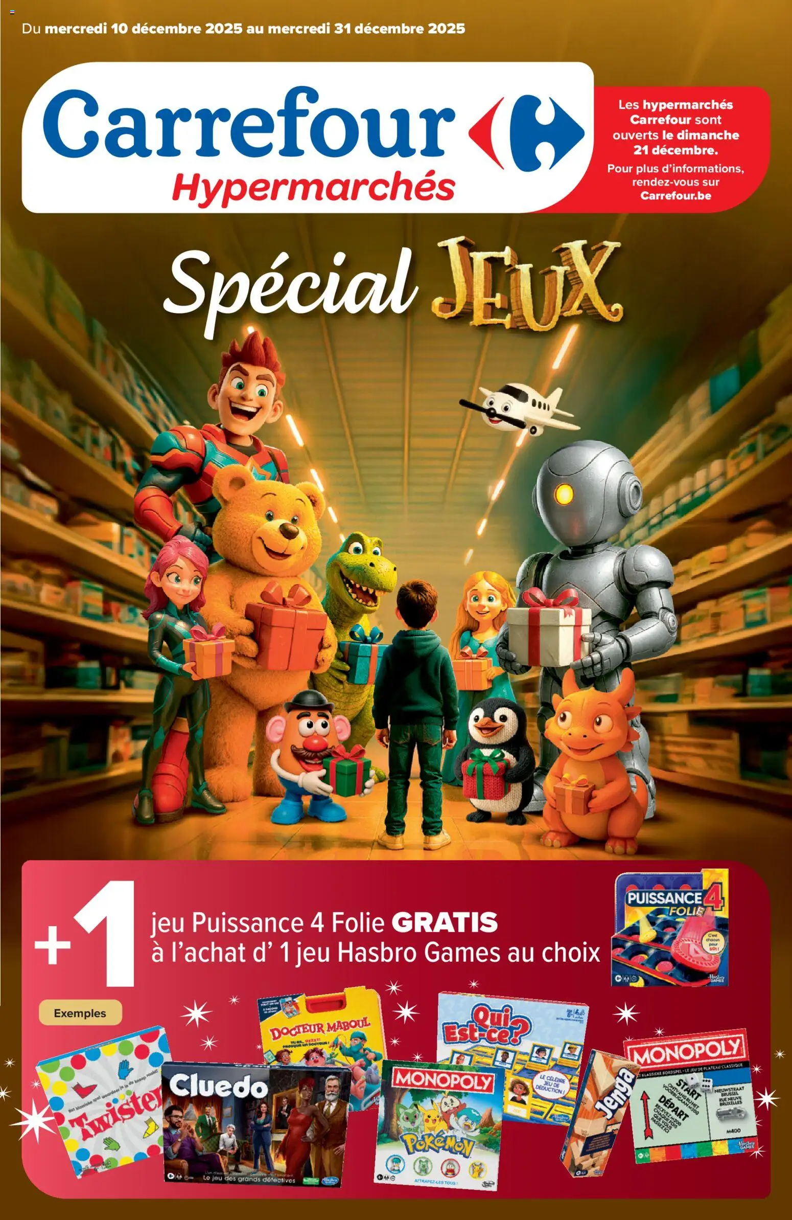 Voorbeeld van Publicité Jeux van winkel Carrefour geldig vanaf 10/12/2025