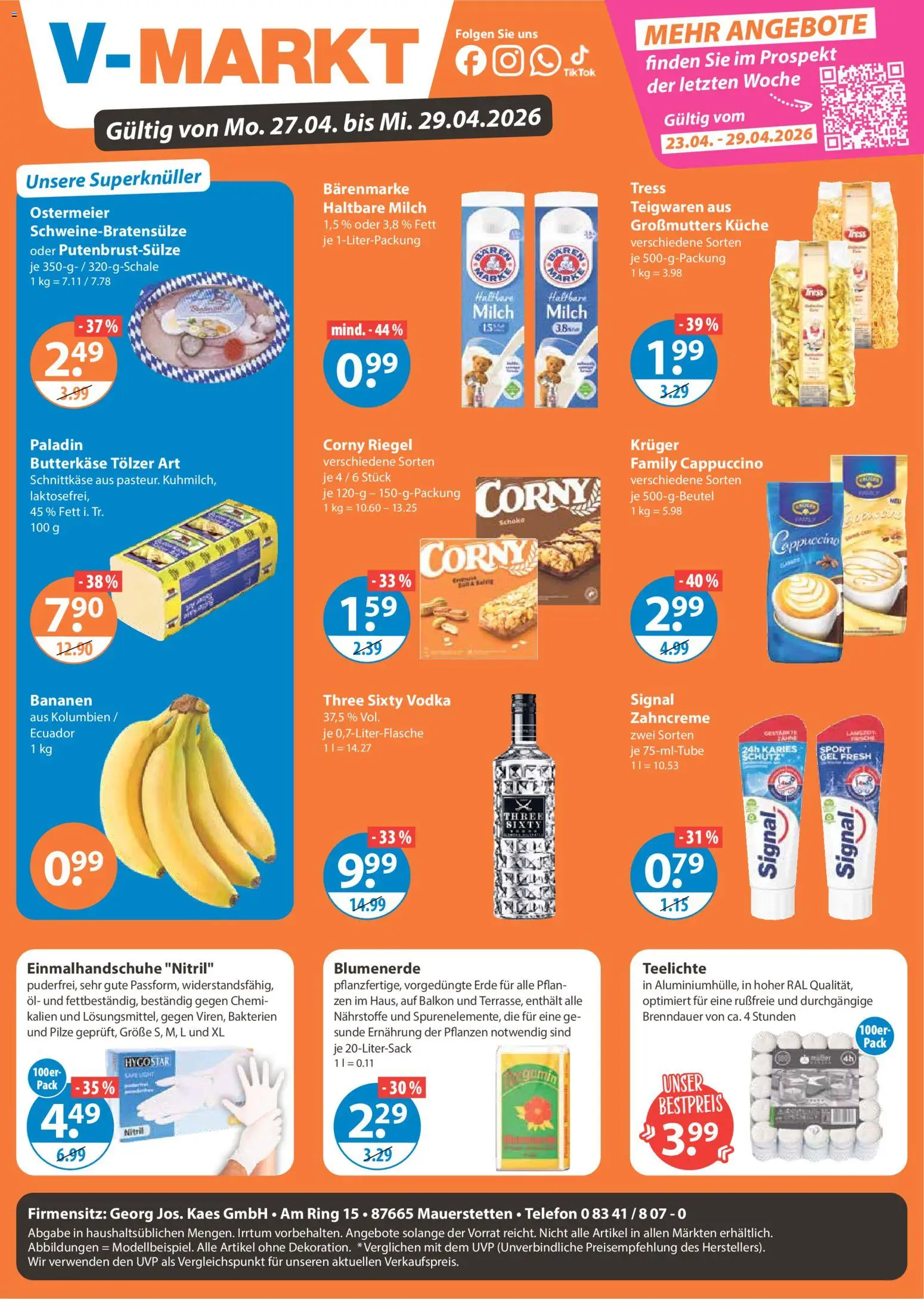 Vorschau von dem Prospekt des Geschäftes V-Markt, gültig ab dem 27.04.2026