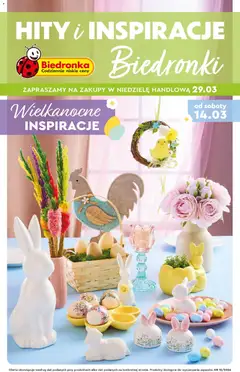 Pogląd gazetki "Biedronka gazetka - Hity i inspiracje" ze sklepu Biedronka ważnej od 14.03.2026