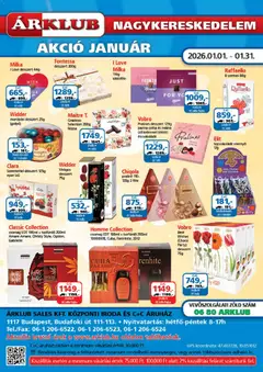 ÁRKLUB - Akciós újság ÁRKLUB megtekintése, amely érvényes 2026.01.01.-től