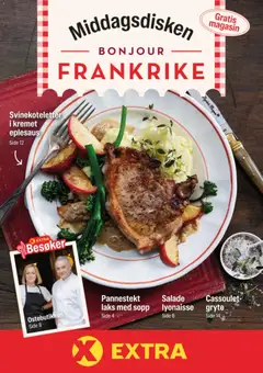 Forhåndsvis Coop Extra Middagsdisken Bonjour Frankrike fra butikk Coop Extra gyldig fra 10/03/2026