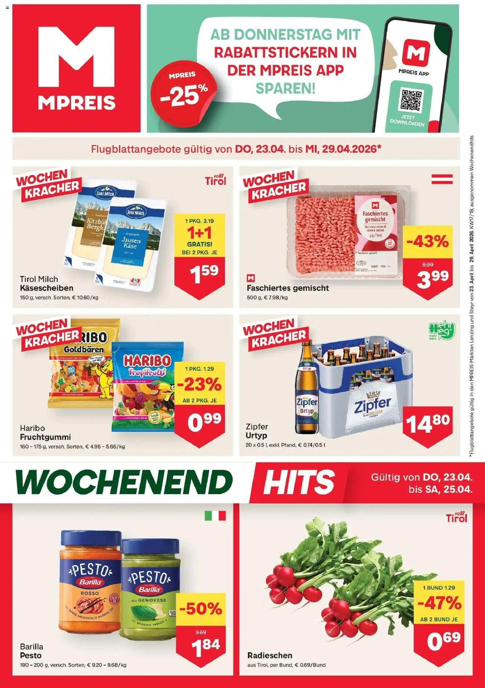 Vorschau der Angebote: MPREIS MPREIS Steyr gültig ab 23.04.2026