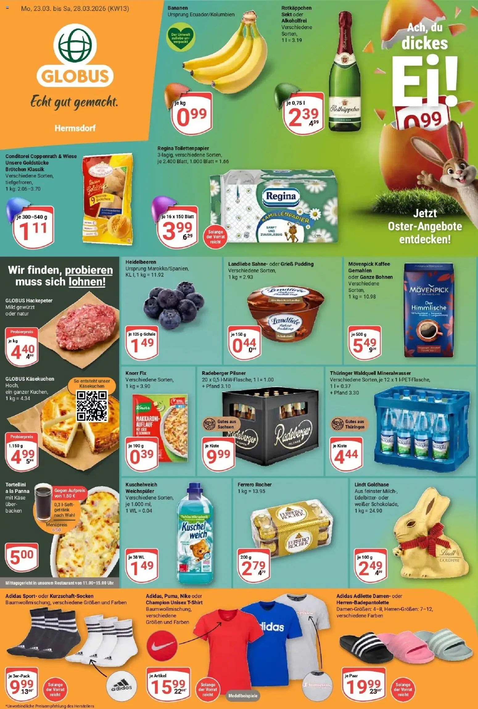 Vorschau von dem Prospekt des Geschäftes Globus, gültig ab dem 23.03.2026