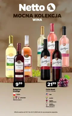 Pogląd gazetki "Wina" ze sklepu Netto ważnej od 10.11.2025