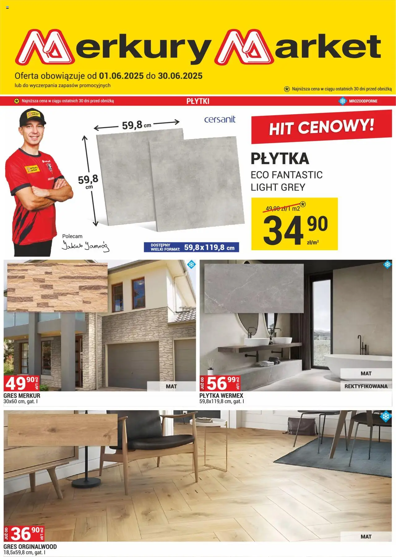 Merkury Market Gazetka od 01.06.2025 - Nowa Gazetka - Numer strony 1 - Płytki